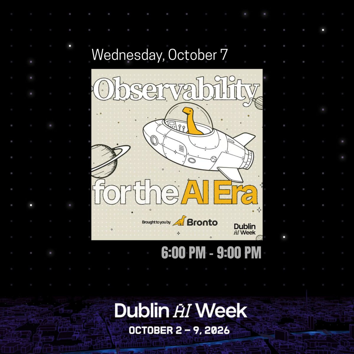 LetsGiveAGo's tweet photo. AI Observability &amp; Monitoring | Bronto &amp; MongoDB

When an AI app fails, the real cause can be buried across the stack. Join us for a guided build session on making systems observable.

Register Here: https://t.co/6oKOLVWMlj https://t.co/eRSrPL0dSL