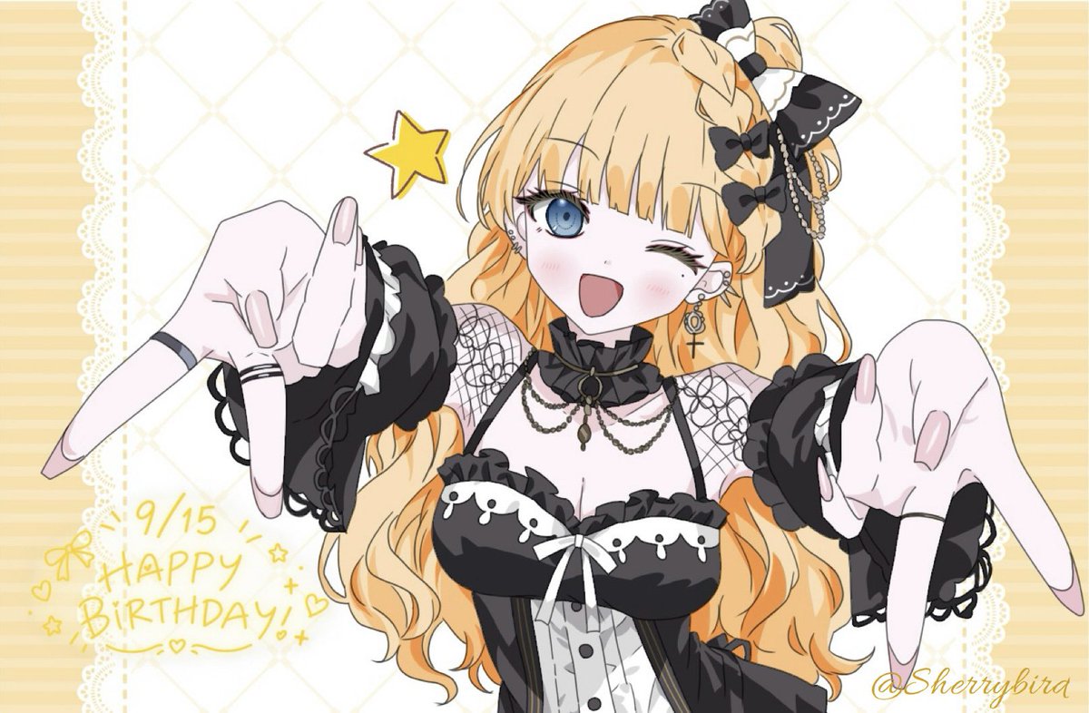 Sherrybird0912's tweet photo. ミリアちゃんの生誕祭イラストと落書きくらいしか……！
#今月描いた絵を晒そう
#まのさば二次創作 https://t.co/iUuo7rUe1W