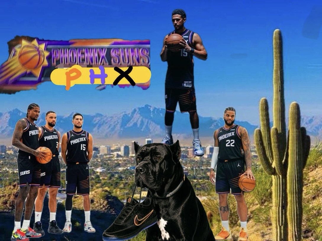 Tad4uk's tweet photo. #Suns #PHX #SunsUp #Booker #Brooks #Bridges
#Green #Haven The Phoenix Suns☀️🌵🏜️🏀 have got
Some……. Dawgs. @sunsgeek @FlexFromJersey @jessicachiquete https://t.co/qWuMh3LxEe
