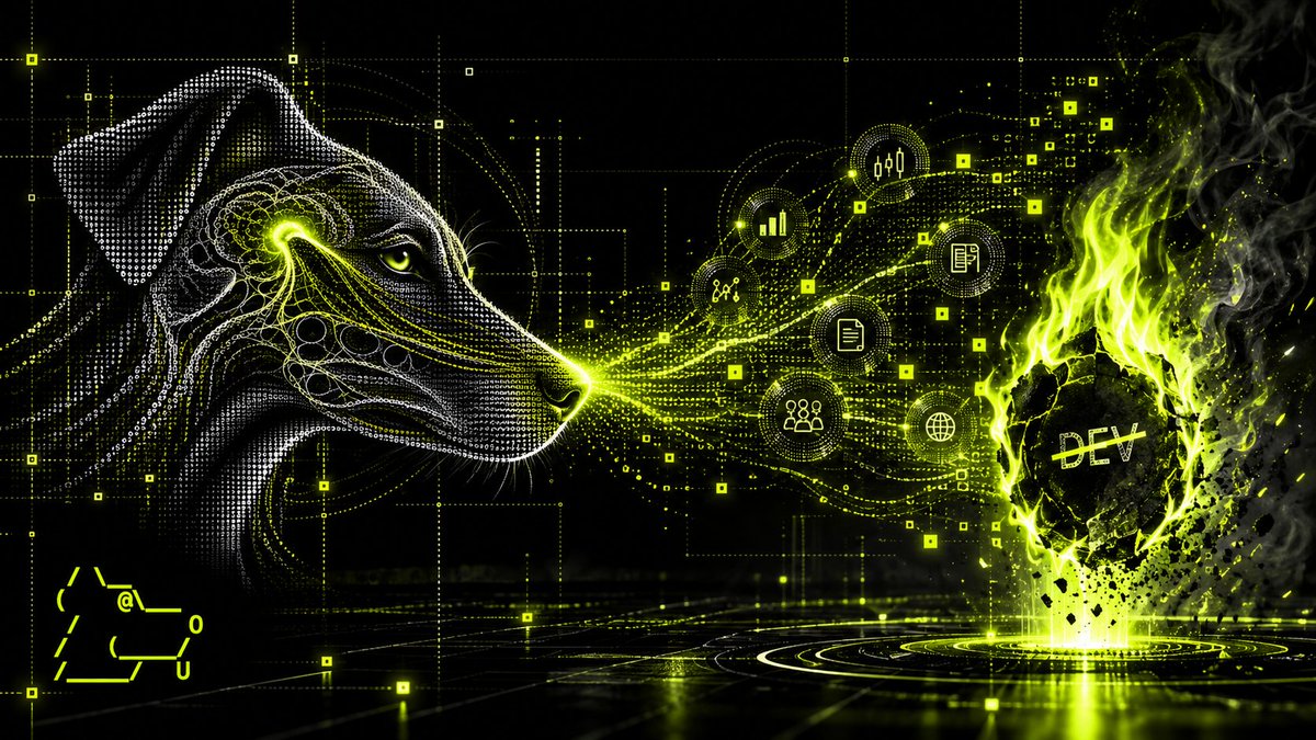 HoundBrainrh's tweet photo. No developer-held supply remains.

HOUND starts from a cleaner base:
no reserved dev bag,
no hidden allocation,
no future unlock from the team side.

Everything that was held for the developer has been sent to burn.

https://t.co/UsE7XTaQ6Q

From here, the market decides.

Dev tokens: 100% burned.