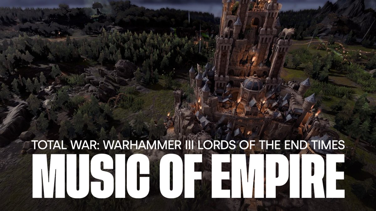totalwar's tweet photo. Glorious new music for the Empire! Treat your ears to some right now, then let us know: what's your favourite new music from Total War: WARHAMMER III? 🐺🎵

Listen here 👉 https://t.co/eC9B5XtjNI https://t.co/bV3UX5URyd