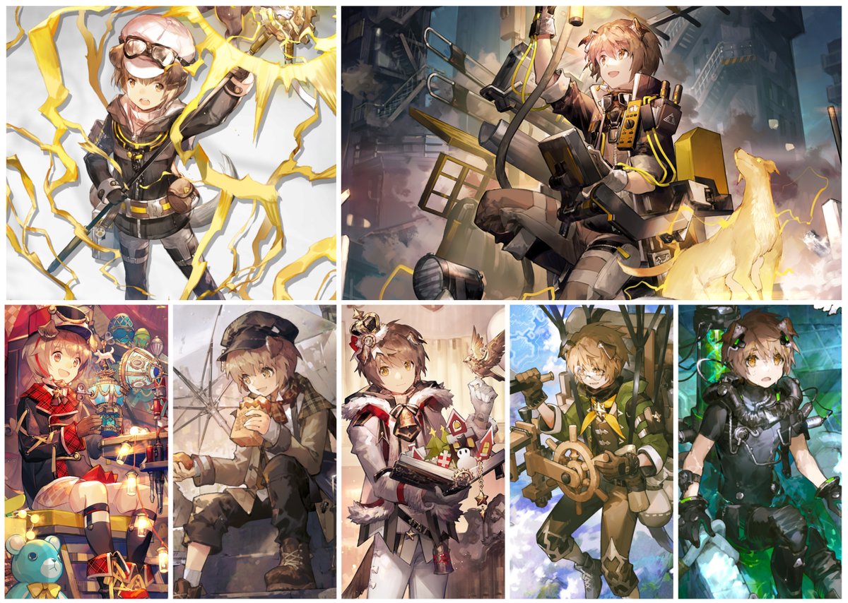 AK_husbandoTP's tweet photo. Greyy is the second operator with the most skins in Arknights, just behind Amiya, who has 6 skins. https://t.co/KO36U3lXpM