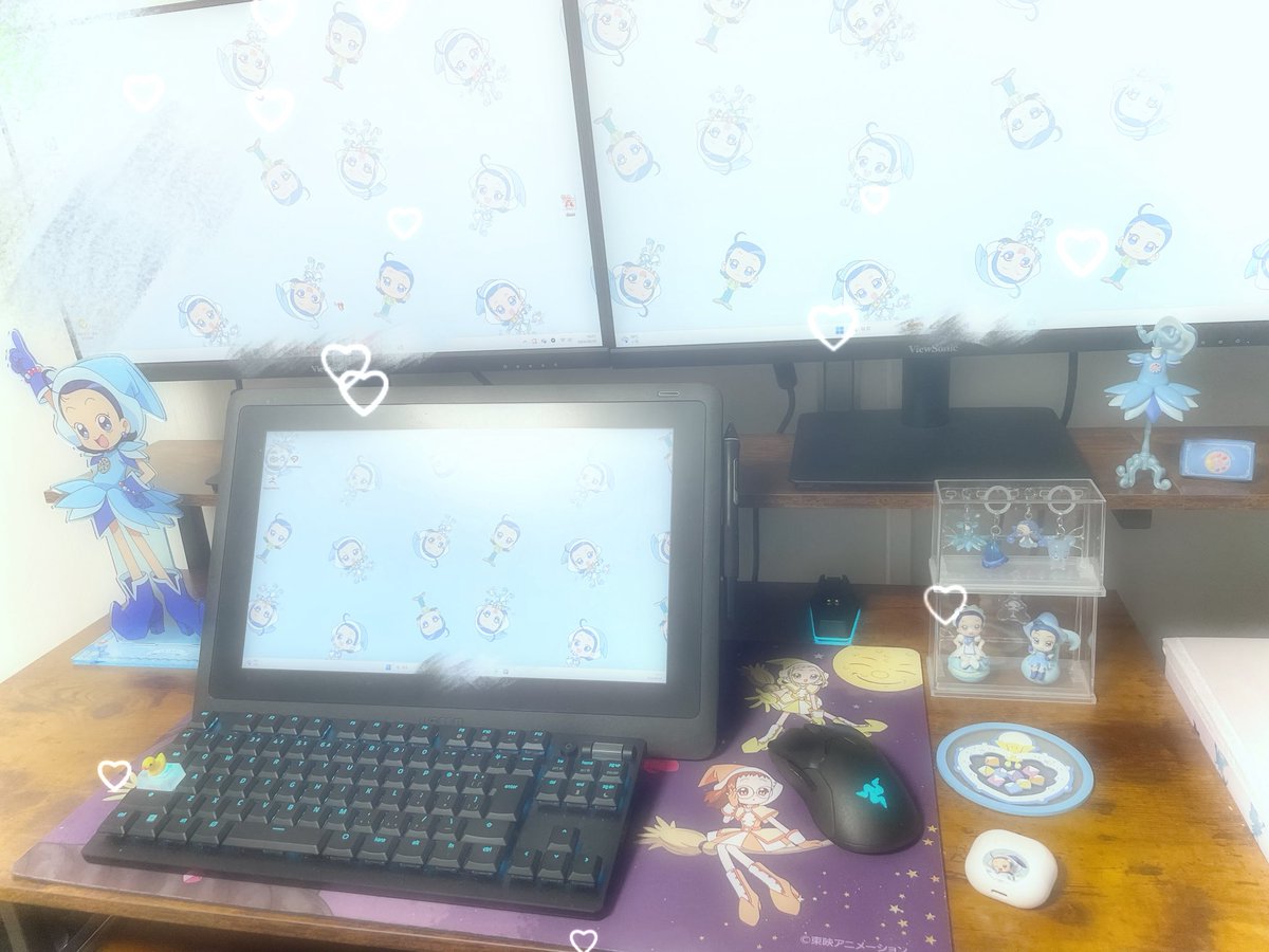 P_W_Light's tweet photo. 🩵妹尾あいこ棚⟡.·*.

ようやく全貌公開できる🥳
ずっとグッズ飾るの諦めてたんやけど、いざ飾ってみたらこんなに集まってたし毎日眼福🥰🥰
#おジャ魔女推し棚部 https://t.co/9bi7hNOYEi