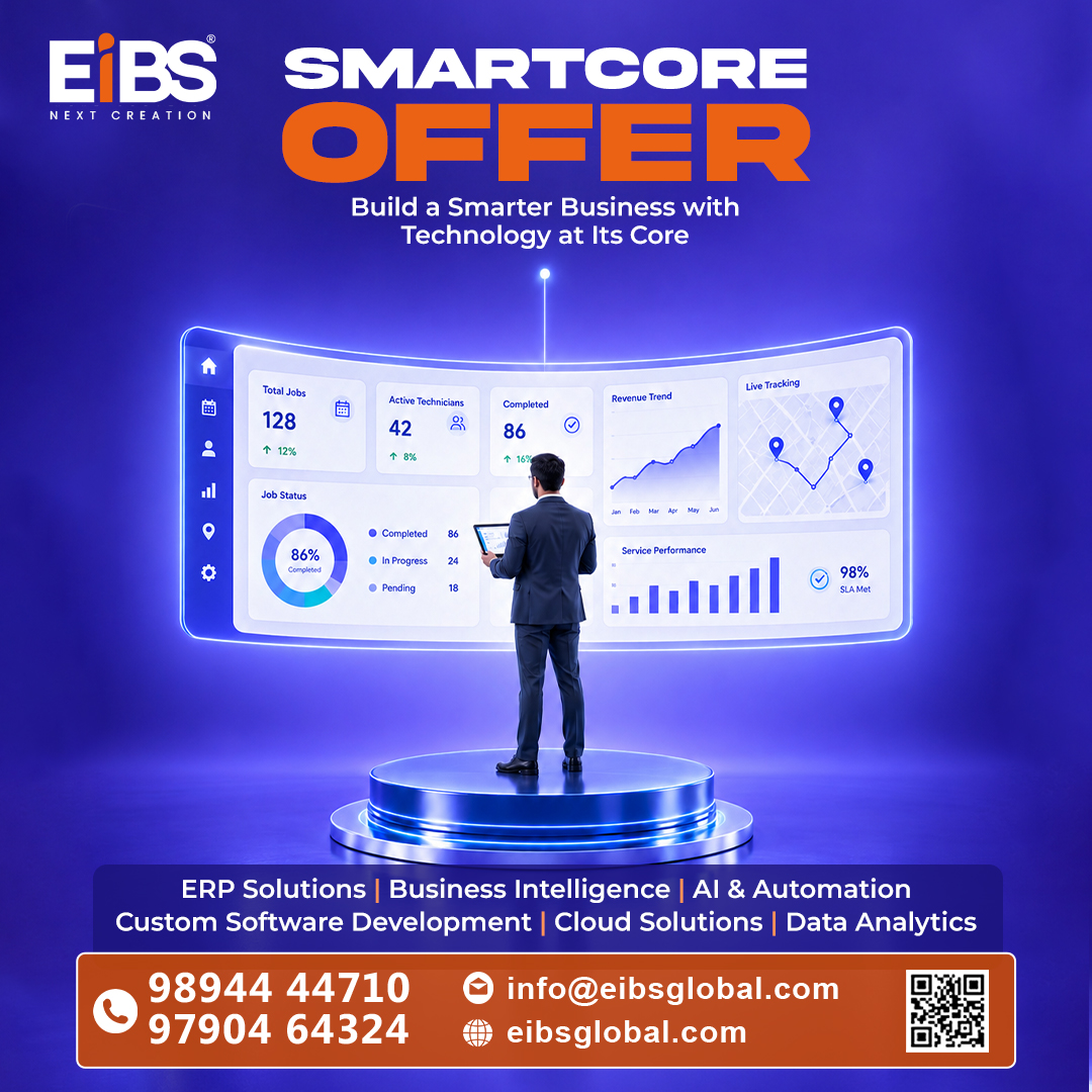 EIBS_Global's tweet photo. 🔥 SmartCore Offer Is Live! Upgrade Your Business Today! ⚡
#eibs #smartcoreoffer #businesssolutions #aisolutions #erp #crm #automation #customsoftware #cloudsolutions #dataanalytics #digitaltransformation https://t.co/zdeQNQcy12