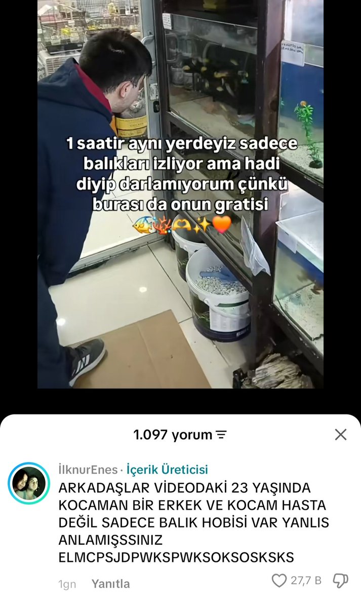 barisovic's tweet photo. AKVARYUMA KİTLENEN KOCASINI OTİZMLİ SANMIŞLAR AGLIOM MQKSNWIDJWKSSMSKSNSKAJ https://t.co/CpKD6PtYxm