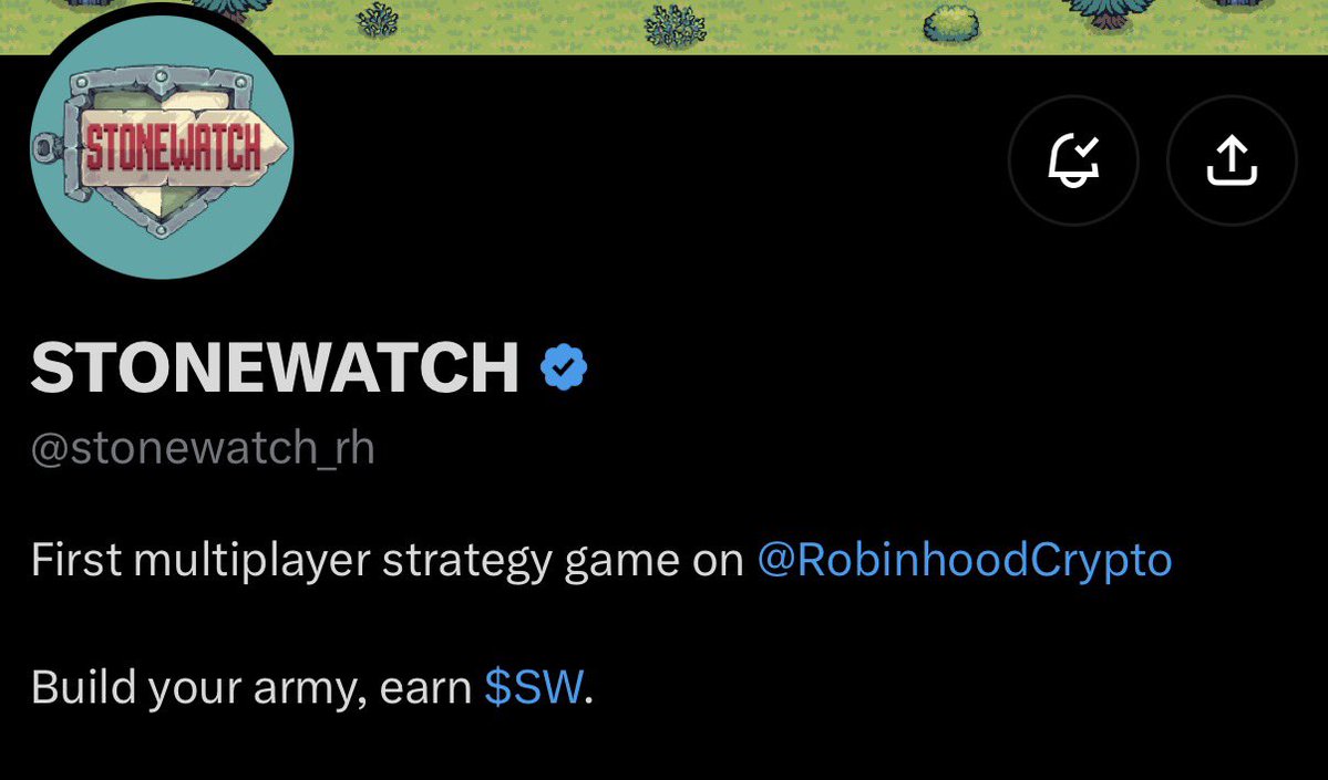 xmartsol's tweet photo. another one to keep an eye on 

- @stonewatch_rh 

It’s a medieval pixel strategy game where you claim a square, build a kingdom and grow your army. 

Soldiers in your garrison produce $SW hourly, even while you’re offline.

Token is live + doing well, founder as well doxxed.

Free Mint with a low supply of 999 ITEMS

giving out 2x gtd on here. rt & comment evm wallets