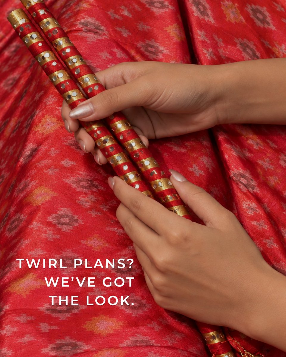 AiravataLife's tweet photo. Maxi ikat skirts made for Garba nights, Dussehra plans, festive dinners and every “what are you wearing?” moment in between.
Statement-making ikat🛍️Shop today online and instore📍Banjara Hills, #Hyderabad
#Airavatalife #maxiskirts #garbaoutfit #garbalook #dussehra #diwali https://t.co/aRdsK8npME