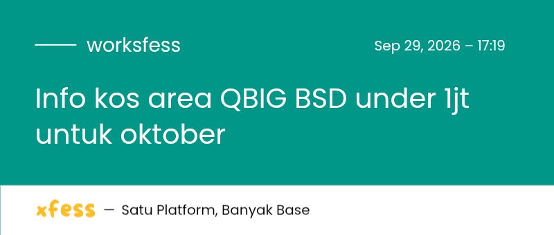 worksfess's tweet photo. work! Sender keterima kerja di pertengahan oktober. Ada rekomendasi kosan untuk perempuan area QBIG BSD gak ya? Terimakasih sebelumnya! https://t.co/dMfwcMLAlk