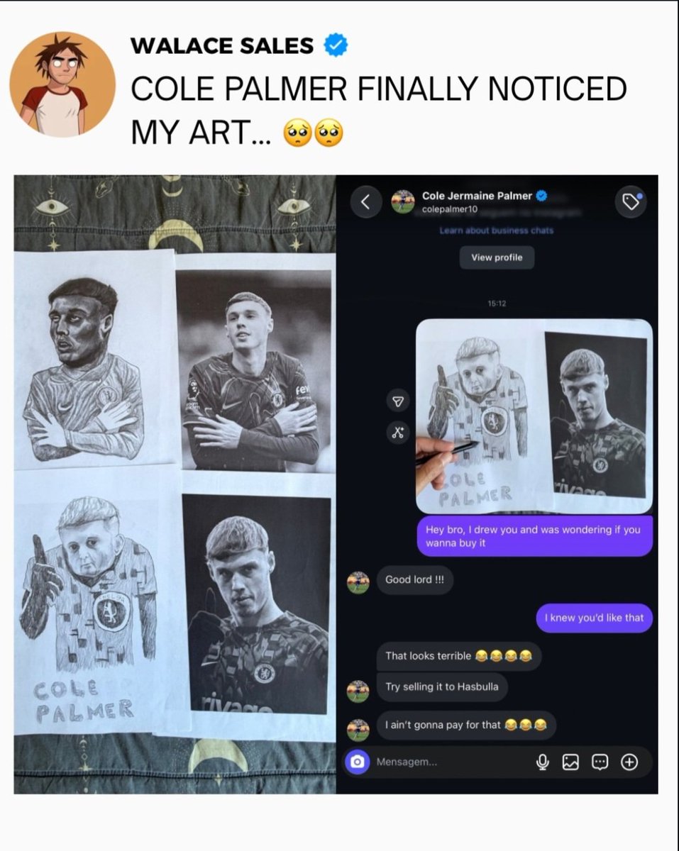 ManuelxNFT's tweet photo. Typical Cole Palmer's reaction 😂😂😂😂 https://t.co/6W76PPsi5n