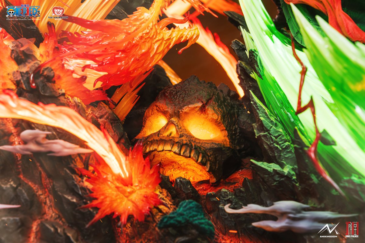 JIMEIPALACE's tweet photo. On the Onigashima, the swordsman who cuts through crisis with his blade meets the fire-wielding powerhouse. Blade and flame clash head-on. 

ANIKINGDOM × JIMEI PALACE | 2026 Anniversary Epic

Surpass yourself, break your limits. Coming Soon!

#anikingdom #jimeipalace #zoro https://t.co/EVox2FuLsK