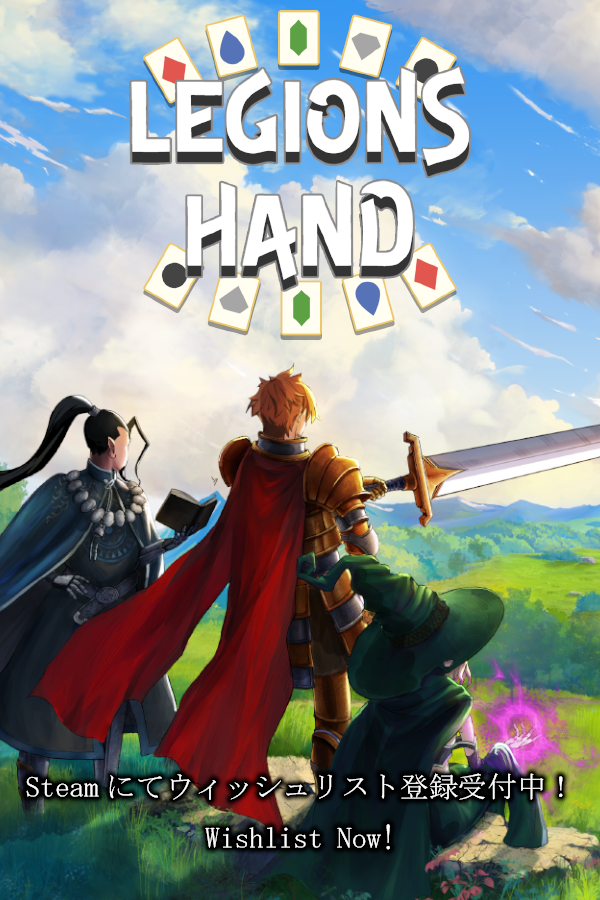 SpotGIGA_PR's tweet photo. 【Steamストアページ公開】 
弊社で企画・開発している新作『Legion's Hand』をSteamストアページを公開しました！
麻雀風デッキ構築ローグライクオートバトラー！

カードをそろえ、デッキを組んで、自分だけの軍勢を作って戦わせるゲームです。
麻雀を知らなくても楽しめます！

▼ ゲームの詳細・ウィッシュリストはリプライのリンクから！

#gamedev #indiegame