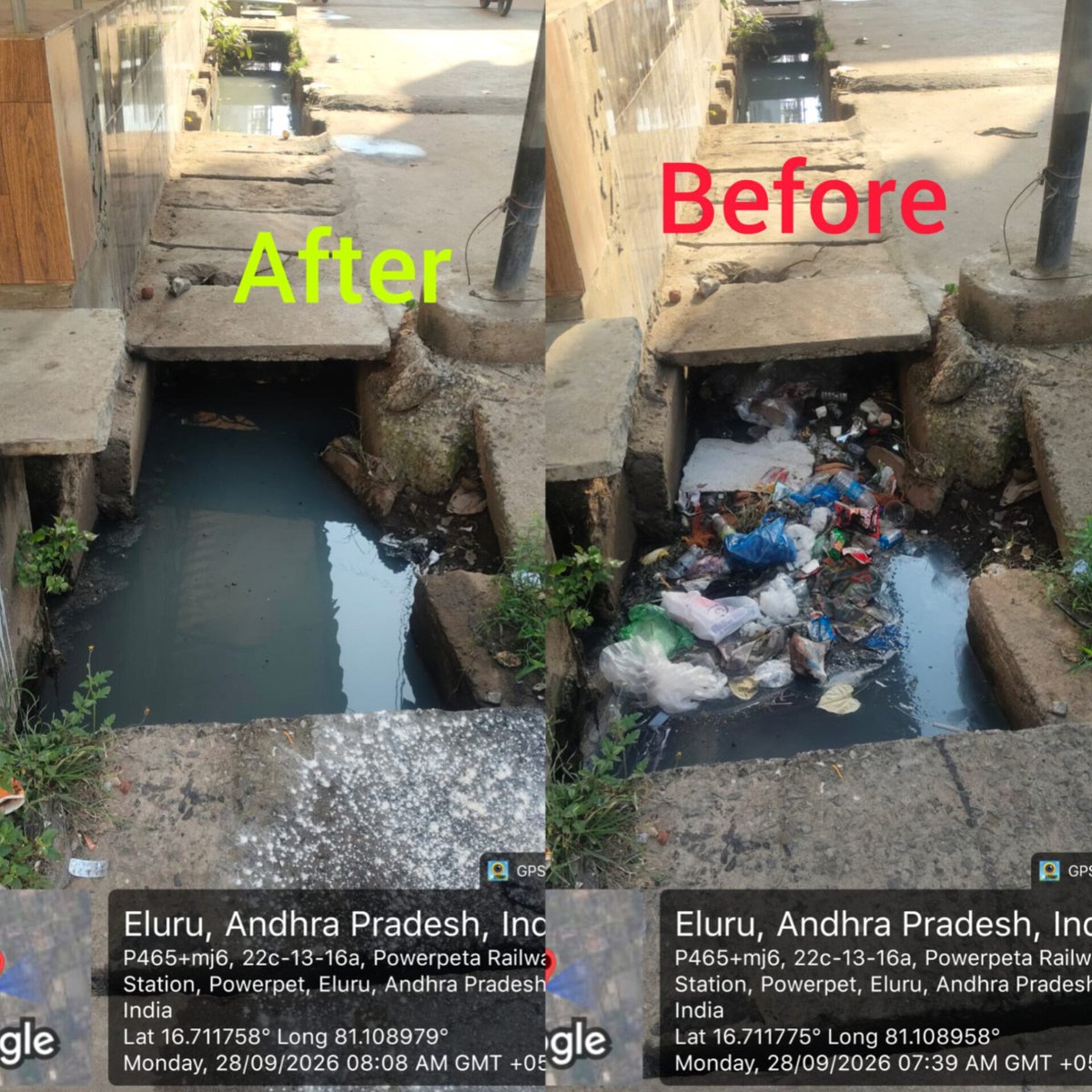 elurumc's tweet photo. ✨Eluru Municipal Corporation✨
Dedicated sanitation staff of Eluru Municipal Corporation conducting a thorough sanitation drive across Circles 5th, 7th, 10th, 12th, &amp; 14th under the Swachhata Hi Seva program.
#SwachhataHiSeva2026 
#SwachhBharat 
#SHS2026
#Swachhotsav https://t.co/jdCZIBjVYY