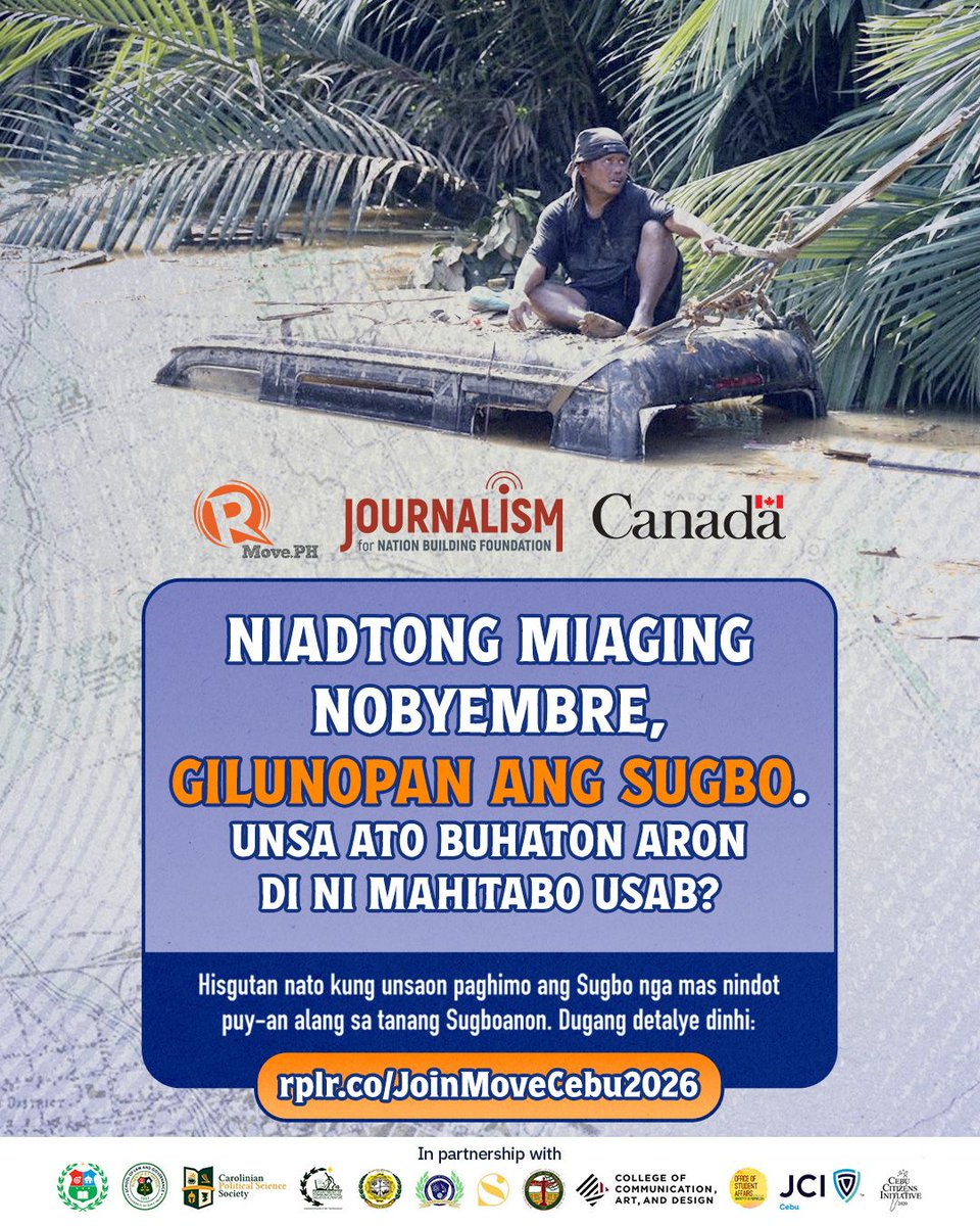 rapplerdotcom's tweet photo. It's been almost a year since the devastation of Typhoon Tino, but its effects still linger.
What can we learn from what happened, and what can we do to build a liveable Cebu?
Bring your experiences and questions to the conversation at our #MoveCebu roadshow this October.
Know more details and register through the link in the comments section.