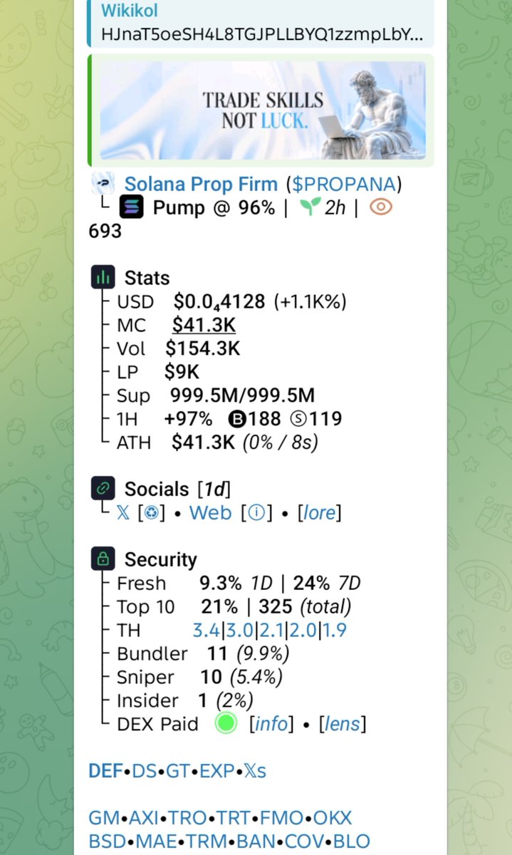 WikiKol1's tweet photo. Watch your entry on $PROPANA
CA
HJnaT5oeSH4L8TGJPLLBYQ1zzmpLbYuMAbTbpiBkpump
#SMNO #CRYPTOAI #CRYPTOCLARITYACT #MEMECOIN https://t.co/1LErdzKcMY