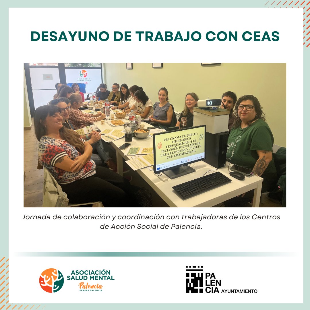 SaludMentalPal's tweet photo. 🤝 Hoy hemos mantenido una reunión con las profesionales de los CEAS de Palencia para dar a conocer nuestros servicios, compartir información y fortalecer la coordinación.
#RedDeApoyo #ServiciosComunitarios #SaludMental
@PalenciaAyto
@saludmentalcyl https://t.co/r65pO0Q1qZ
