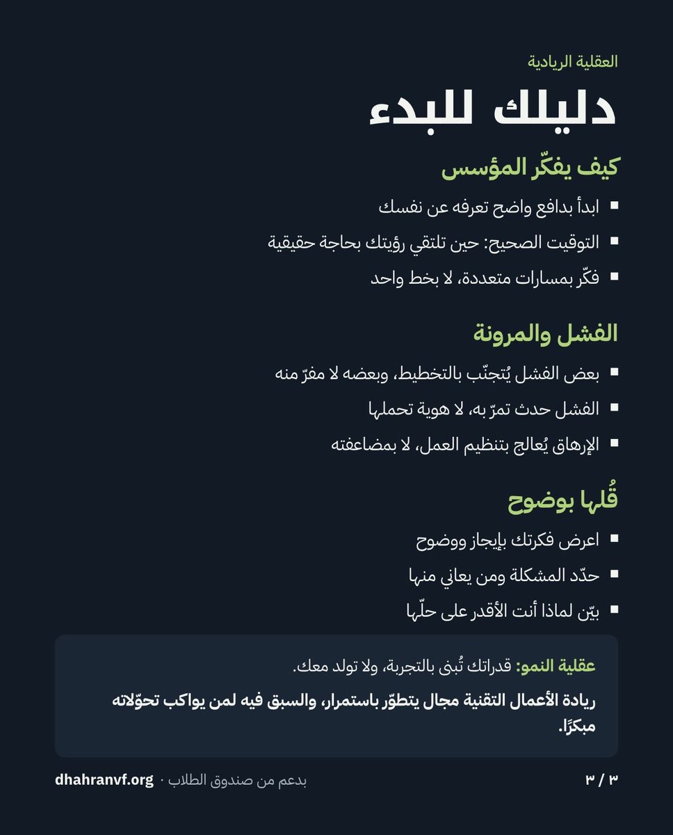 DhahranVF's tweet photo. من المحاماة إلى الشركات التقنية🚀.
في لقاء العقلية الريادية، شاركتنا أ. روان المقبل كيف تُبنى عقلية المؤسس قبل الشركة. 
#DVF #KFUPM https://t.co/v2XeS4xyMU