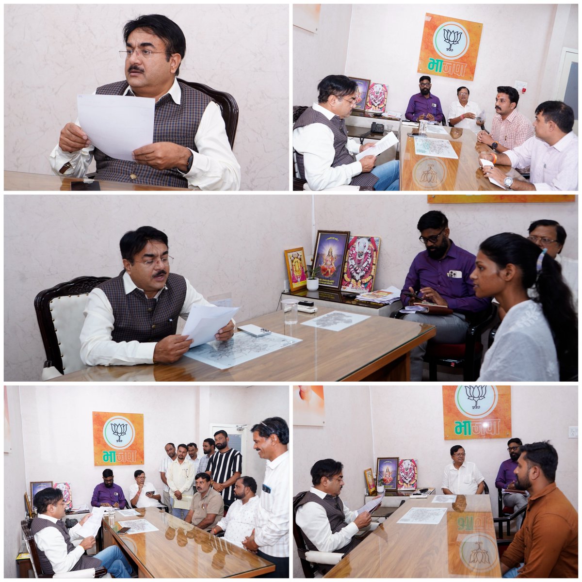 nsp2106's tweet photo. संगठन द्वारा निर्धारित कार्ययोजना के अनुसार आज भाजपा प्रदेश कार्यालय भोपाल में पार्टी पदाधिकारियों, कार्यकर्ताओं एवं नागरिकजनों से भेंट की।

इस अवसर पर प्राप्त समस्याओं के शीघ्र निराकरण हेतु संज्ञान लिया।

@BJP4MP https://t.co/GcIsPKgSWJ