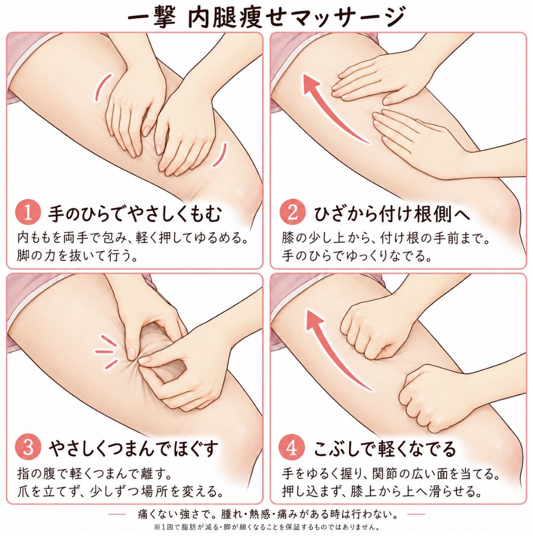 MAYU_0608my's tweet photo. プロのエステティシャンも推奨。爆速で太もも5㎝は細くなるマッサージ法。夜やれば翌朝は飛ぶほど脚ほっそり。本気で年内痩せしたいなら浮腫んでる場合じゃないよ？ https://t.co/AsZLVTjXH2