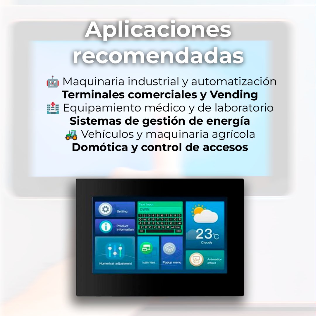 _OLFER's tweet photo. 🖥️⚙️ El Display Táctil Resistivo de 7” de DWIN está diseñado para ofrecer un rendimiento continuo en proyectos de automatización, electrónica y control industrial.

➡️ https://t.co/Hck3AQeTGC

#HMI #PantallasIndustriales #DWIN #DGUSII #RS232 #IngenieriaElectronica https://t.co/1bl7T4niGK