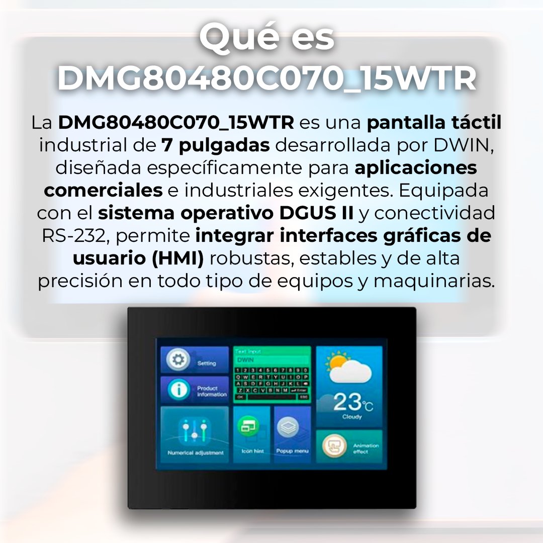 _OLFER's tweet photo. 🖥️⚙️ El Display Táctil Resistivo de 7” de DWIN está diseñado para ofrecer un rendimiento continuo en proyectos de automatización, electrónica y control industrial.

➡️ https://t.co/Hck3AQeTGC

#HMI #PantallasIndustriales #DWIN #DGUSII #RS232 #IngenieriaElectronica https://t.co/1bl7T4niGK