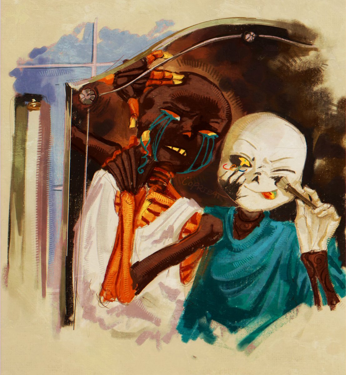 Caprisunbat's tweet photo. Realized i never posted this
its from like the start of the month and was for a challenge LOL

#errorsans #inksans #errorink https://t.co/sr3Mqhq9cQ