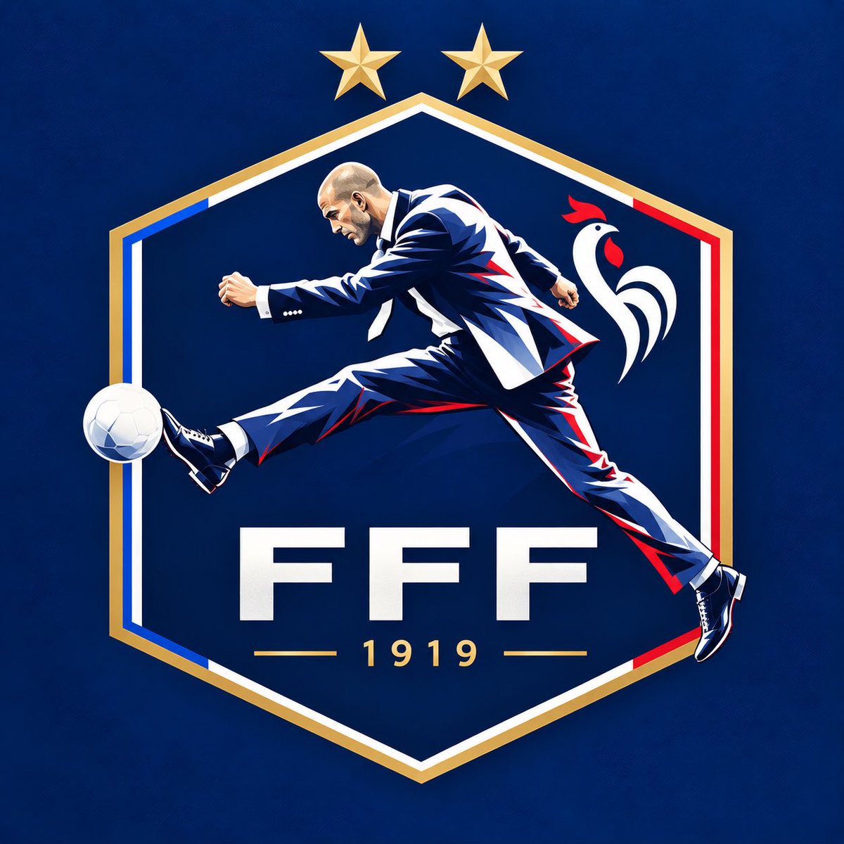 SGrignon27's tweet photo. Nouveau Logo Zidane 😂

@FFF @equipedefrance https://t.co/O6arxGDKnV