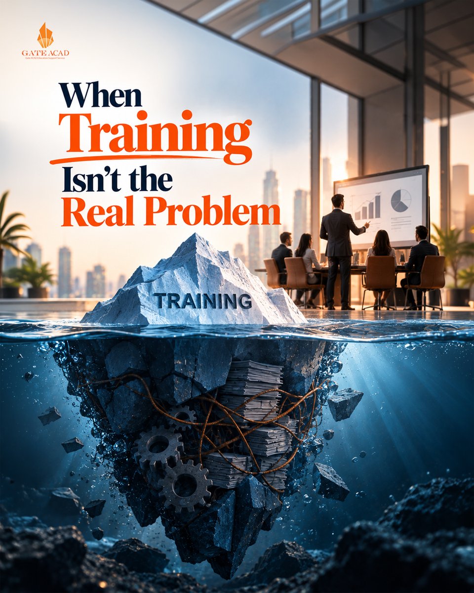 GateACAD's tweet photo. Completing more courses doesn’t necessarily mean your team is becoming more capable.

A simple test:
Can employees apply what they learned to solve a real business problem?

If not, the issue may be in relevance, application, or follow-up—not the number of courses.

Before approving another program, define:
Skill → Application → Expected Result

📌 Follow Gate ACAD for practical insights that turn learning into measurable professional growth.