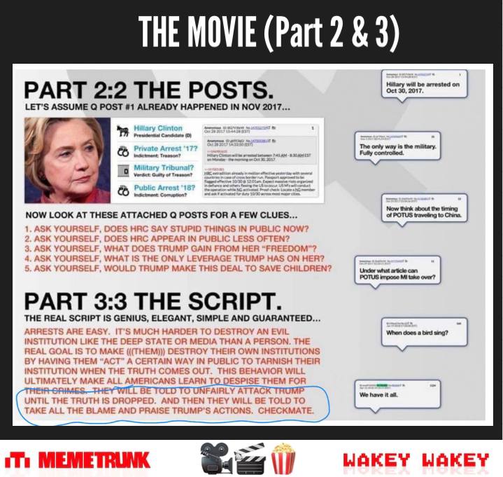 PhilomenaGrady's tweet photo. The MOVIE SCRIPT 🎥🎬
It's been a scripted movie to wake up humanity.

What makes a great movie ? 
Great Actors - Central Casting

You can't tell them, you have to show them!! https://t.co/Lp1NArcTuw