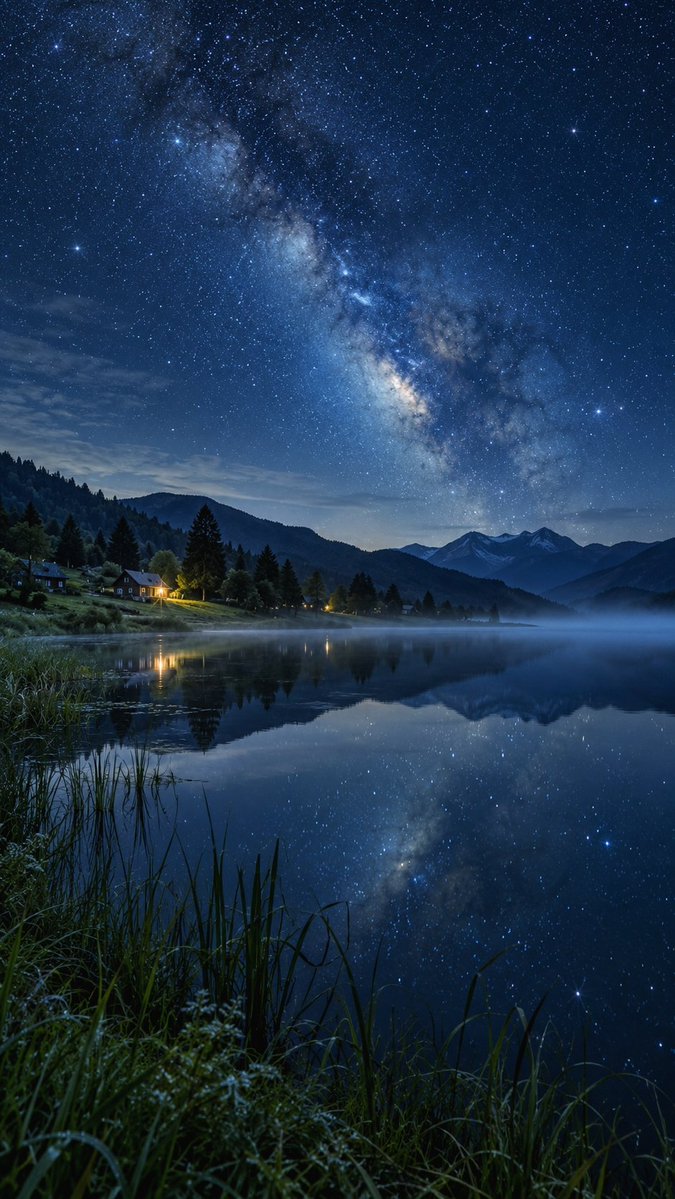 _ai_nature_art's tweet photo. 秋の始まりって、こんな夜かもしれない🌾🌌 https://t.co/EqBN0cYTbM