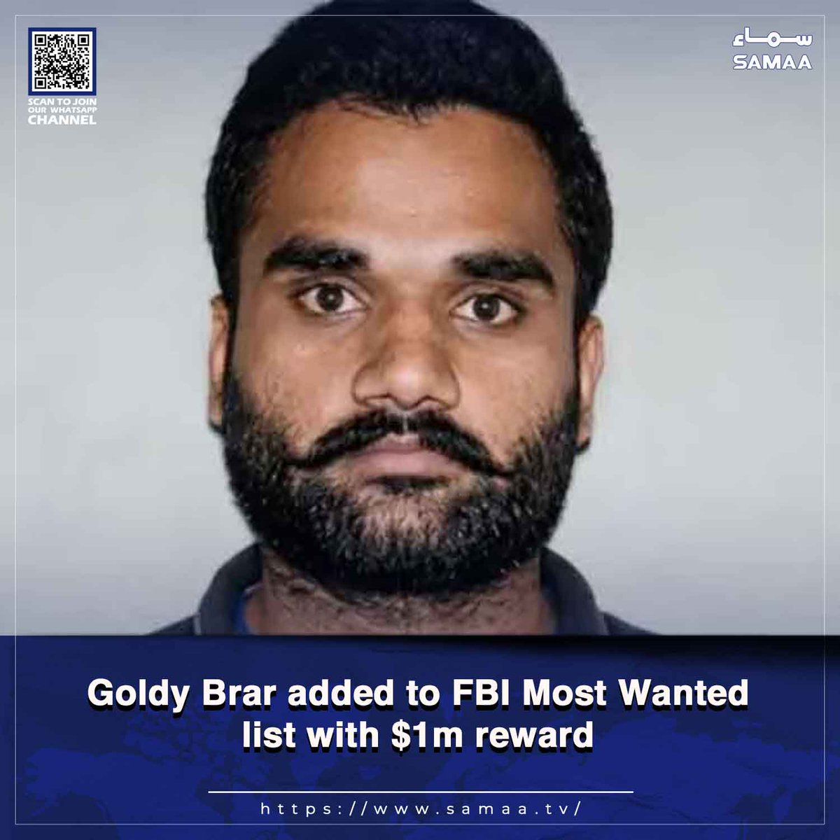 SAMAATV's tweet photo. Gangster faces federal charges in Los Angeles, allegations against him have not been proven in court

Read more: https://t.co/7uYwzMFYaf

#SamaaTV #GoldyBrar #Bishnoigang #Indiangangster #FBIMostWanted https://t.co/G8mR5sxTlA