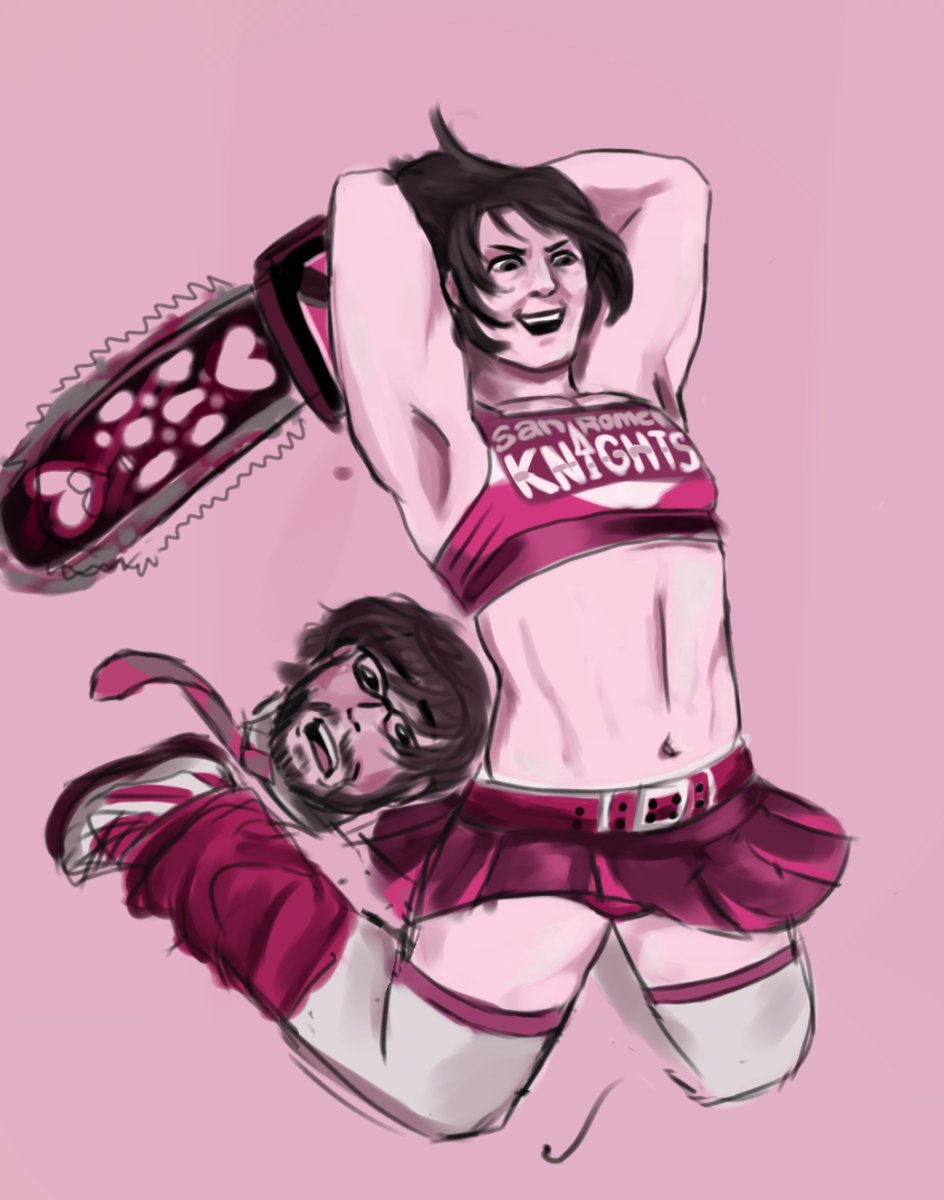 bronychud's tweet photo. Habit and Vinny as Juliette and nick from lollipop chainsaw cuz it came to me in a dream
#everymanhybrid #vinbit #habit #mankindsbadhabit #emh #vinnyemh
i have a bunch more art of them like this but itβs unfinished might post soon https://t.co/fZGQbDXX6Y