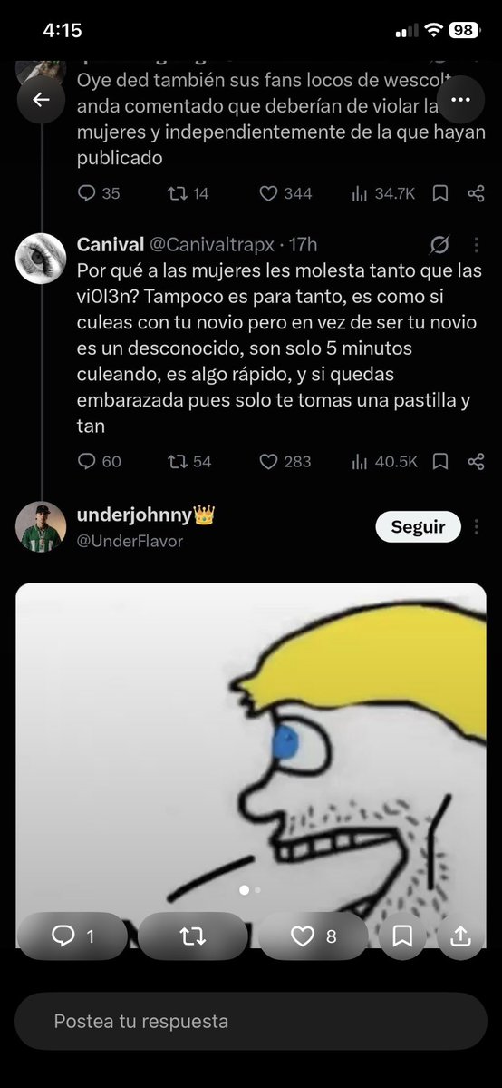 RTDemver11's tweet photo. @Yuk14_Leas @kyorekyu Hermano el facto de tu comunidad es violar https://t.co/AweuMvgwxO