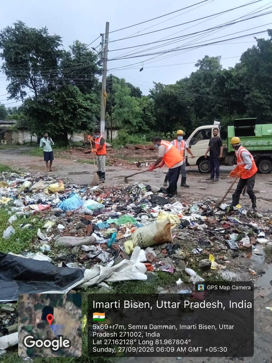 GondaNpp's tweet photo. स्वच्छता ही सेवा 2026 के तहत शासन,अध्यक्ष महोदया के निर्देशन व अधिशासी अधिकारी की अध्यक्षता में RRR सेंटर,गांधी पार्क सहित प्रमुख स्थलों पर जनभागीदारी से वृहद साफ-सफाई कार्य कराया गया
 #swachhtahiseva2026 @dmgonda2 @SBM_UP @aksharmaBharat https://t.co/magfXmPKuH