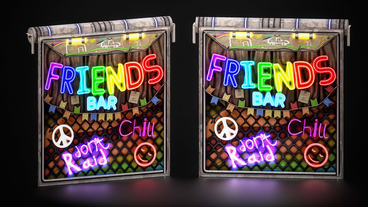 SeeJisWorkshop's tweet photo. new version Of Friends Bar Garage Door for this week
links - https://t.co/lizeEsIEfE

@gerrmanman @HedgesnVideos @Helkus 
#Rust #3d #artmootsㅤ https://t.co/41bhLnQyoa