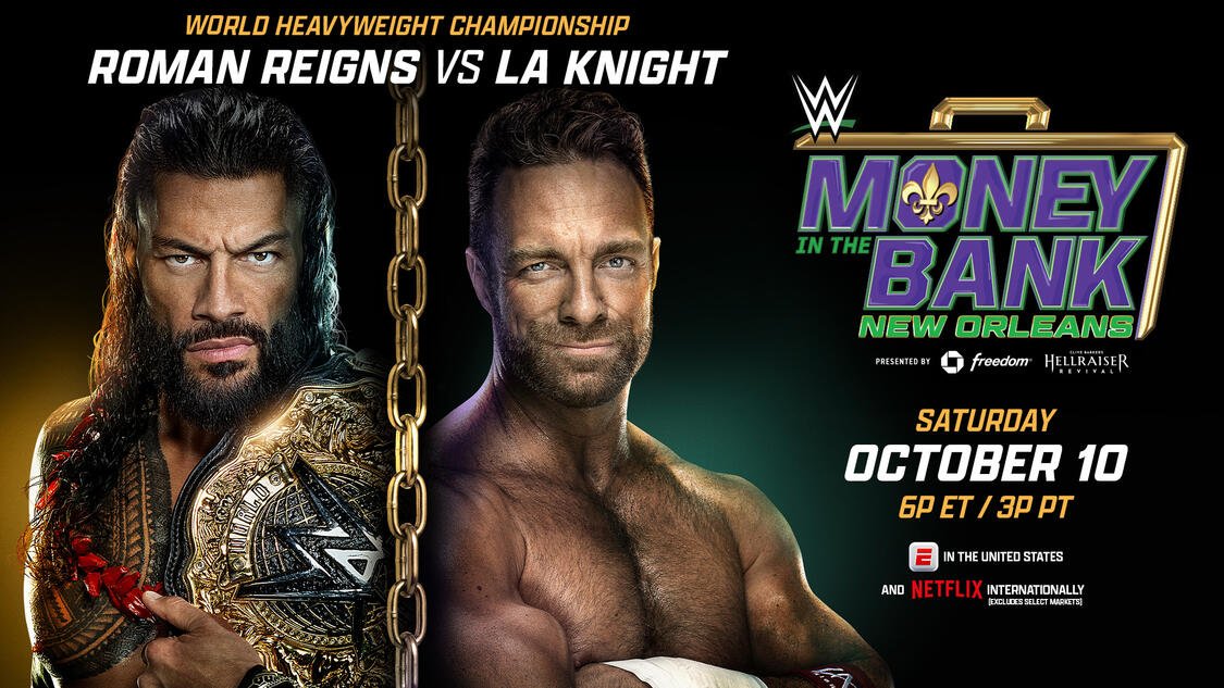 SuperWrestlng's tweet photo. البطاقة الرسمية لعرض موني ان ذا بانك 2026 (حتى الآن) ||

• لقب الوزن الثقيل
ال اي نايت 🆚 رومان رينز ©️.
• مباراة الحقيبة للرجال.
• مباراة الحقيبة للنساء.
• اوبا فيمي 🆚 برونسون ريد. https://t.co/69CnzjSDFj