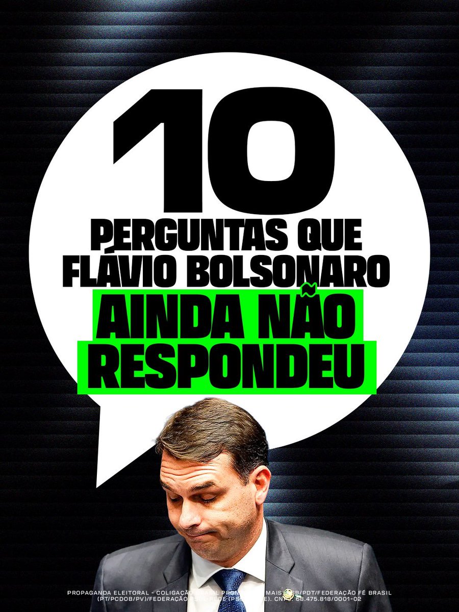 orlandoguerreir's tweet photo. Cadê os 134 milhões recebidos do Vorcaro?
Como conseguiu comprar uma mansão de 6 milhões com renda de 46 mil mensais e pagou em 2 anos?
Por que você destinou 200.000,00 a um condenado envolvido na morte de Marielle??
Por que você viajou com dinheiro público para visitar seu irmão Vorcaro tão logo ele saiu da cadeia??
Por que você empregou a mãe e a esposa do chefe do escritório do crime em seu gabinete?
Por que você votou contra a PEC que isentou a cesta básica de alimentos?
Por que você quer impedir o fim da escala 6 X 1?
Por que você tentou privatizar as praias brasileiras??
Por que você agradeceu ao Trump quando ele impôs tarifas aos produtos brasileiros?
Por que você prometeu incluir uma equipe do governo Trump durante a transição de governo?
Por que você mentiu sobre o seu currículo escolar?