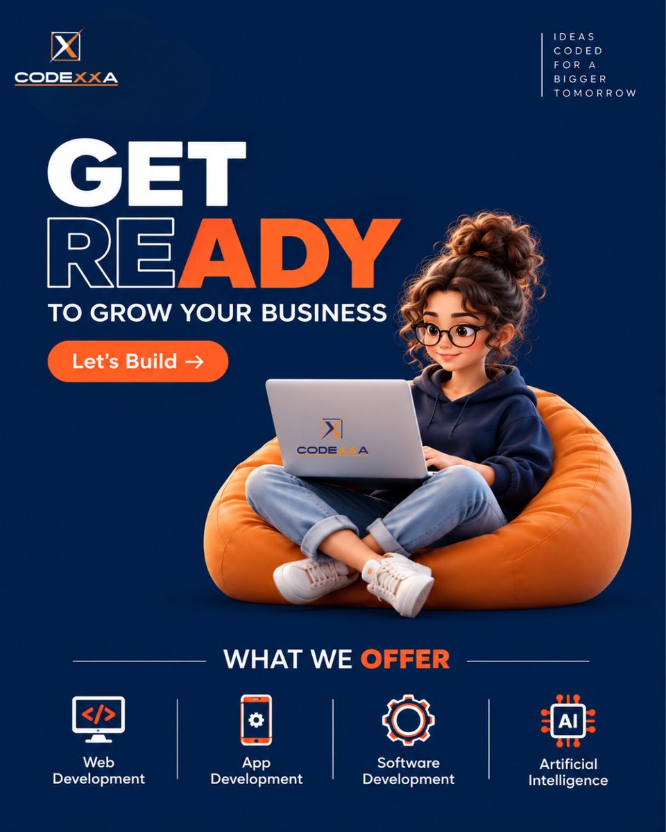 CodexxaIndia's tweet photo. Your next big idea deserves more than just a plan.
Let’s turn it into powerful digital solutions built for your business.

💻 Web Development
📱 App Development
⚙️ Software Development

#SoftwareDevelopment #WebDevelopment #AppDevelopment #AISolutions #BusinessGrowth https://t.co/tfv4Mb2ecn