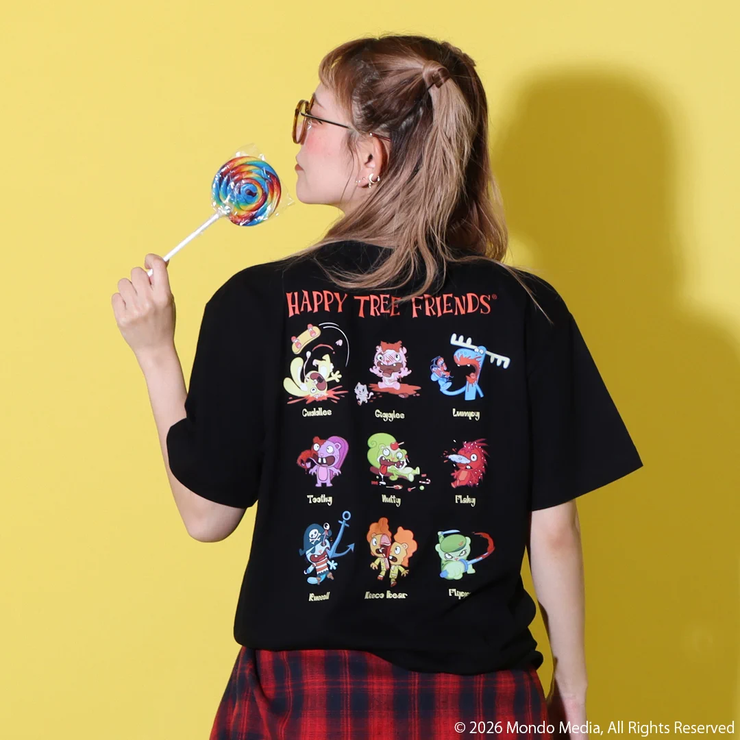 ハッピーツリーフレンズ ハピツリ ロンT パンク y2k 黒 M ナタリーストア on X: 