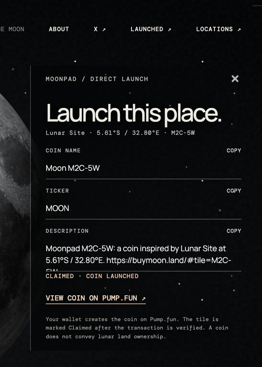 moonlandfun's tweet photo. It's working now https://t.co/FOjWG9xdl9