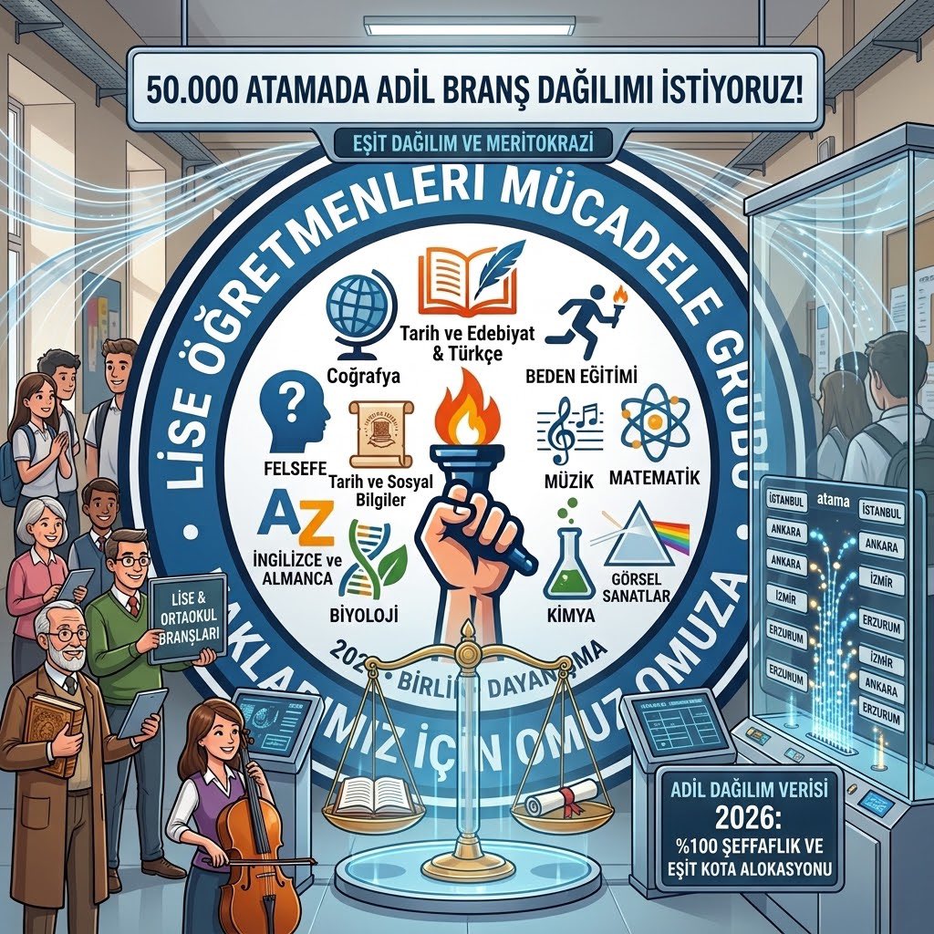 History0853's tweet photo. 📢 TÜM LİSE VE ORTAOKUL ÖĞRETMENLERİNE ÇAĞRIMIZDIR!

2026 AGS ile yapılacak öğretmen atamasında adil branş dağılımı ve hakkaniyetli kontenjanlar için birlikte mücadele ediyoruz.

Tarih, Edebiyat, Coğrafya, Felsefe, Matematik, Fizik, Kimya, Biyoloji, Almanca, Resim, Müzik, Beden Eğitimi Türkçe, sosyal bilgiler, fen bilgisi, ingilizce ve tüm ortaokul ve lise branşlarından  öğretmen arkadaşlarımızı mücadele grubumuza bekliyoruz.

🤝 Gücümüz birlikteliğimizdir.
📢 Herkes kendi grubunda bu çağrıyı paylaşsın.
🎯 Adil branş dağılımı için hep birlikte sesimizi yükseltelim!

https://t.co/NkFWMHWmv3

#LiseÖğretmenleriTakipleşiyor
#OrtaokulÖğretmenleriTakipleşiyor