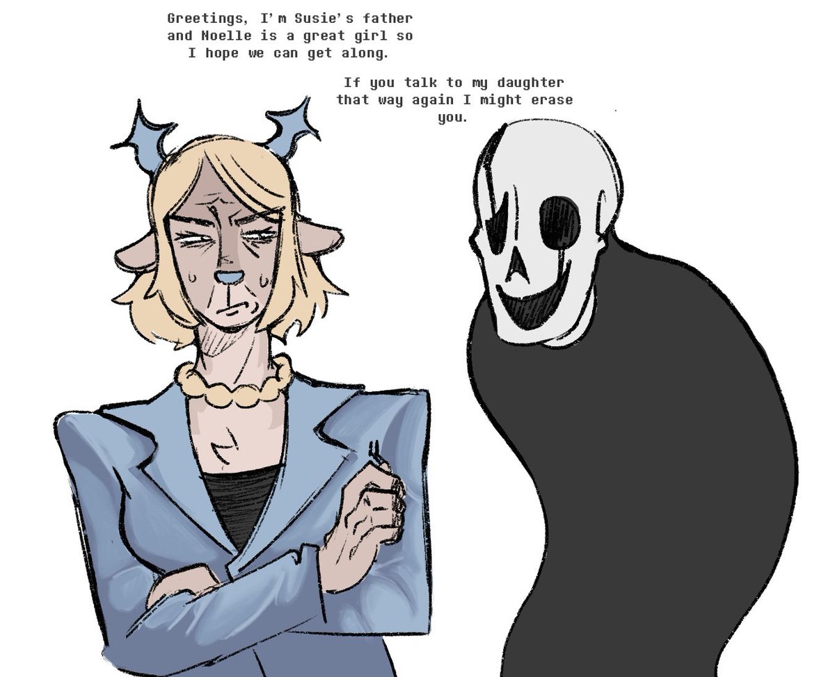 merladebread's tweet photo. Susie and her favorite uncle papyrus
#deltaruneㅤㅤ https://t.co/OeyAJcYvYc