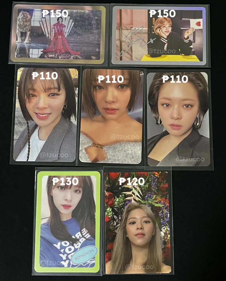 tzucoo's tweet photo. [🛒 — #tzucoosells ]

WTS LFB Jeongyeon PCs

‼️Discount for take all (comment/dm)

MOD: can meet up (sm manila/waltermart bacoor) / lalamove / sco
MOP: GCash/Maribank
DOP: PAYO (prio) / can do long DOP but w/dp

📌read pinned 
🏷️wts lfb twice ph jy jeongyeon pc https://t.co/v0Bu8NeFWL