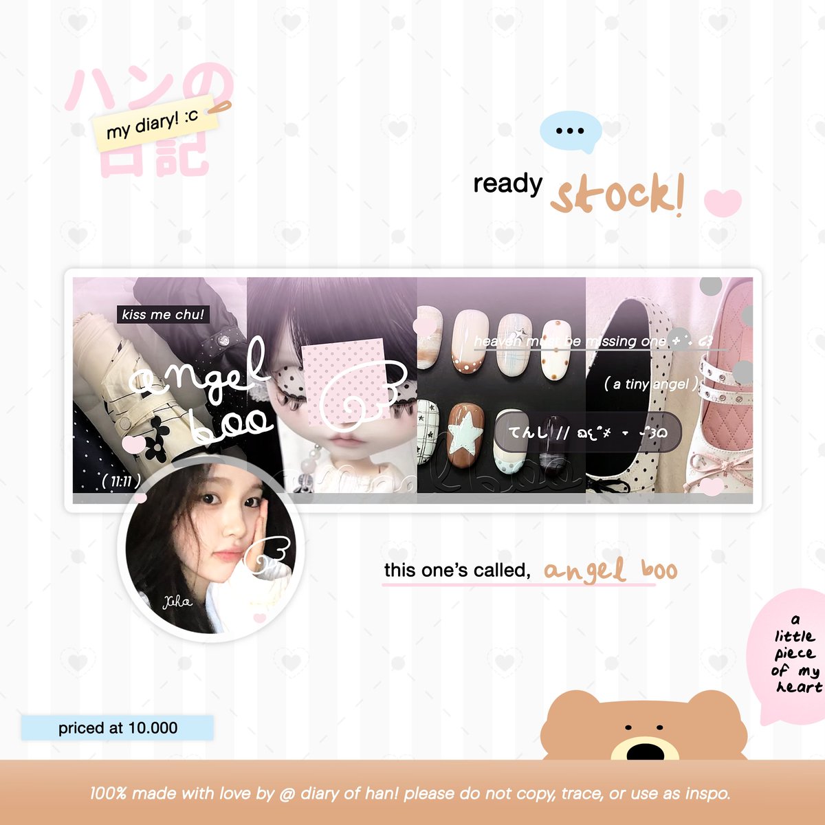 diary__of__han's tweet photo. help repost yaaaa, maaci! ♥︎ 💢😴

halo semuanya :p aku punya 8 layout ready stock (yuha, wony, ian, juun) harga tertera pada gambar dan sudah free retext yaap! 🐈‍⬛ kalau temen temen berminat bisa DM sajaaa :3 #zonauang https://t.co/WhxChldWhH