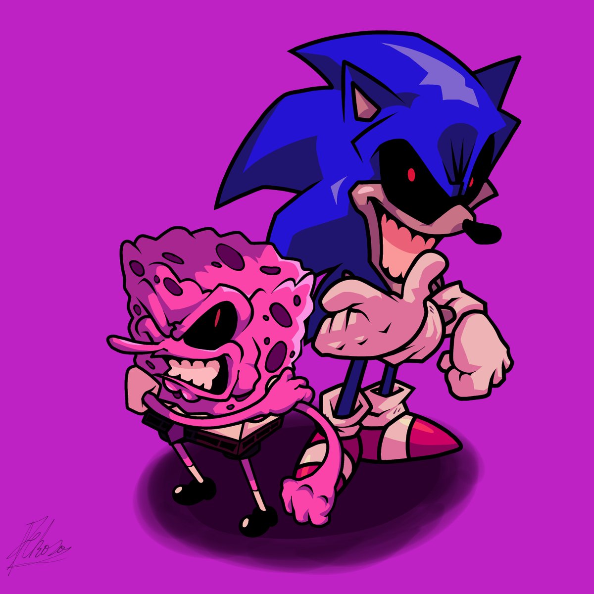 Pekoso_72's tweet photo. Hehehehheeh
#bikinihorrors #rerun #sonicexe #spongebob #fnf #execommunity https://t.co/ciD4TWhneF
