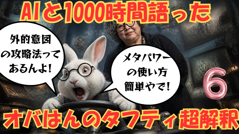efttonton's tweet photo. AIと1000時間語ったオバはん⑥｜外的意図に仕事を返す https://t.co/9GgEnc199z @YouTubeより https://t.co/jFfSpJ6ZqZ