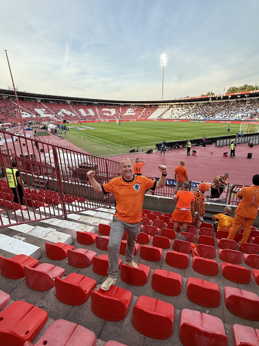 Danny__1489's tweet photo. Servië - Nederland in het stadion van Rode Ster, oftewel stadion nummer 75 en land nummer 20! #serned #belgrado https://t.co/UYH8AtujcU