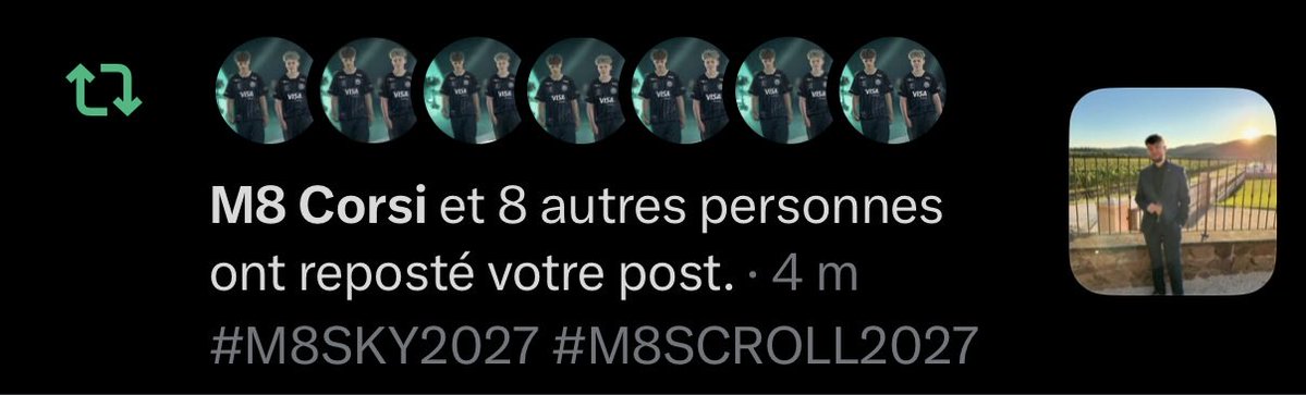 M8golden30's tweet photo. Vous êtes trop chauds les gars on continue 🔥
#M8SKY2027 #M8SCROLL2027 https://t.co/FU3haXBS0g