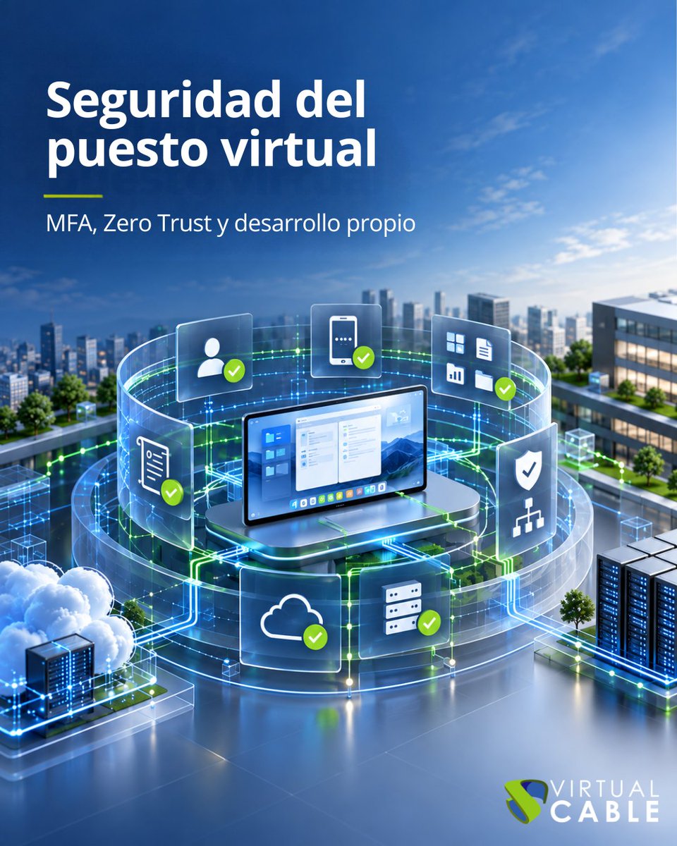 VirtualCable_'s tweet photo. 🛡️ La seguridad del puesto digital no tiene que esperar a la próxima versión

El desarrollo propio permite adaptar #UDSEnterprise a nuevos requisitos con agilidad, incorporando #MFA, #ZeroTrust y mucho más

📹 Vídeo en @Director_TIC: https://t.co/1YVmZppDC9

#Ciberseguridad #VDI https://t.co/KFS0I9nCbP
