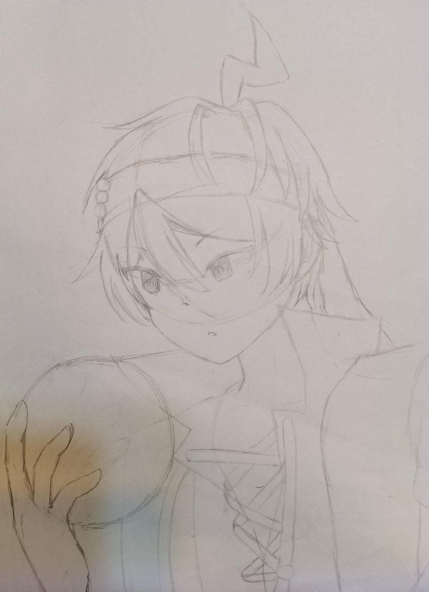 kalla_0530's tweet photo. 最近の絵ですが、ラフと加工前の絵をあげておきます

#このタグを見た人はラフ画と完成絵を見せる https://t.co/H2bdfWwc53