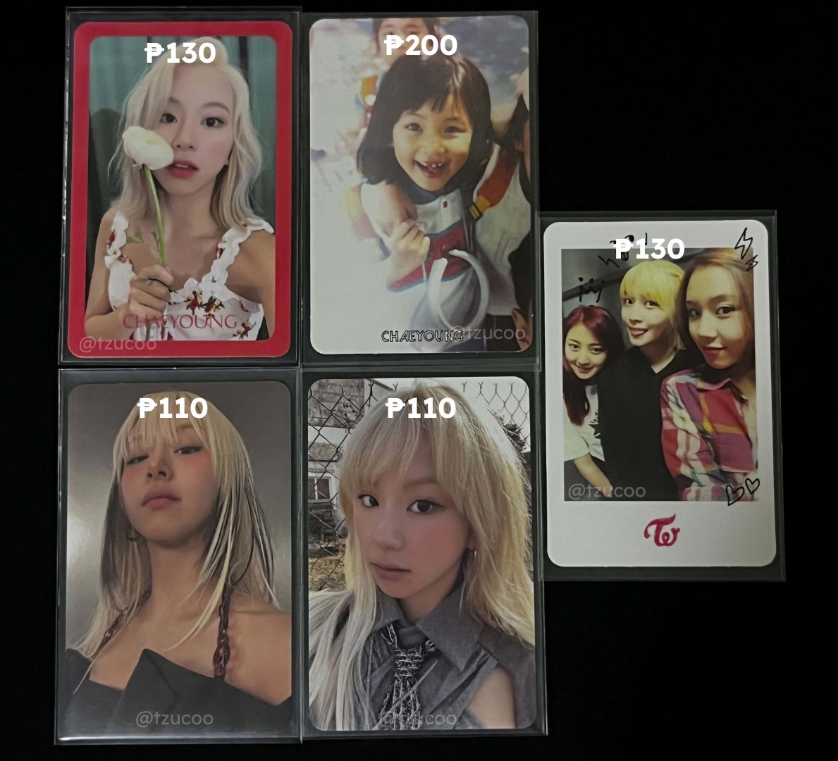 tzucoo's tweet photo. [🛒 — #tzucoosells ]

WTS LFB Chaeyoung PCs

‼️Discount for take all (comment/dm)

MOD: can meet up (sm manila/waltermart bacoor) / lalamove / sco
MOP: GCash/Maribank
DOP: PAYO (prio) / can do long DOP but w/dp

📌read pinned 
🏷️wts lfb twice ph chaeyoung pc https://t.co/uuU9OmbkIH